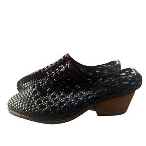 Jeffrey Campbell Havana Last woven leather mule